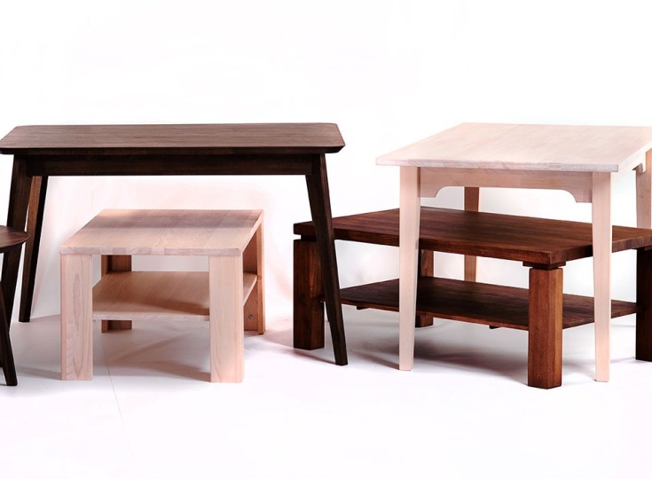 Прямоугольные и квадратные деревянные столы