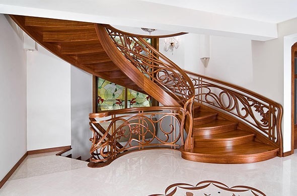 10 элитных деревянных лестниц