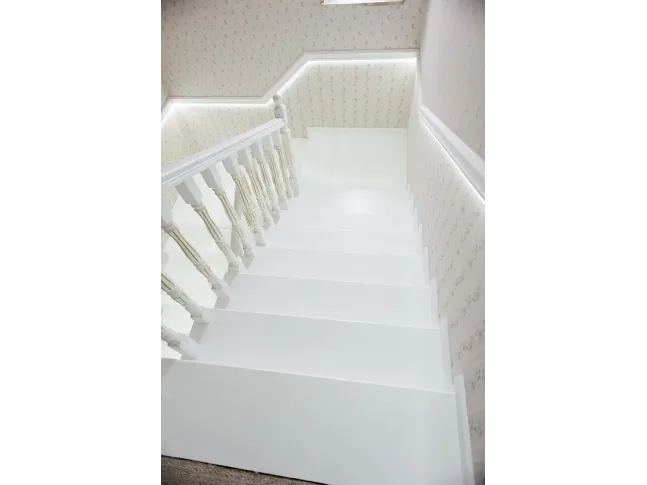 Лестница Солид Класик 020 п-образная на бетонной основе (вид сверху)