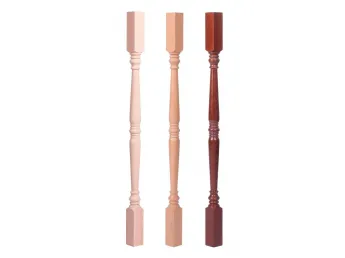 Балясина Двойная капля 1. без покрытия 2. лак 3. тон