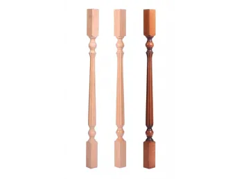 Балясина Ромашка 1. без покриття 2. лак 3. тон