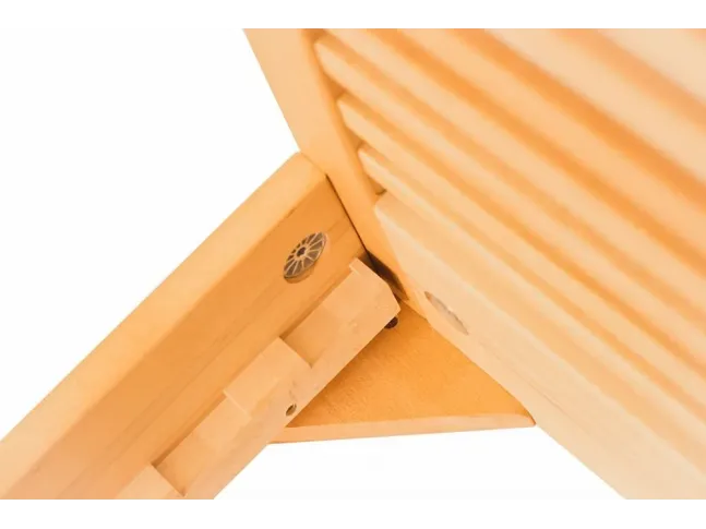 Кровать Жизель натурального цвета, материал - бук цельный (соединение деталей)