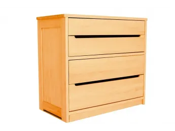 Комод Жизель натурального кольору, матеріал - бук цільний (загальний вигляд).