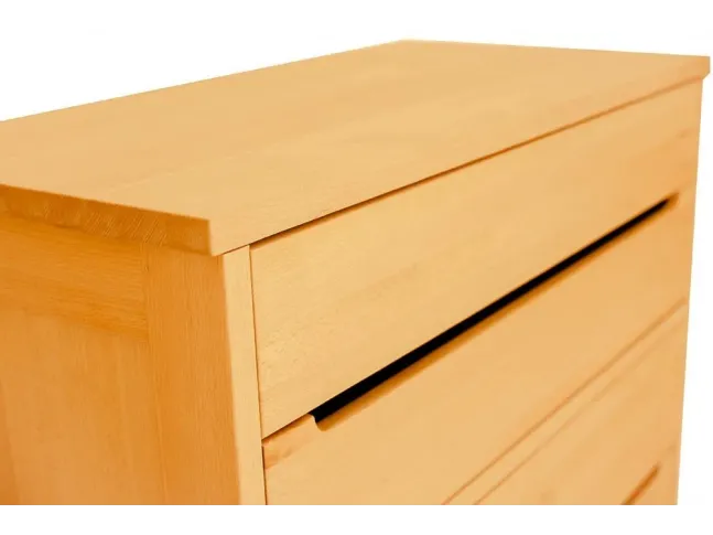Комод Жизель натурального кольору, матеріал - бук цільний (вигляд зверху).