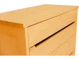 Комод Жизель натурального кольору, матеріал - бук цільний (вигляд зверху).