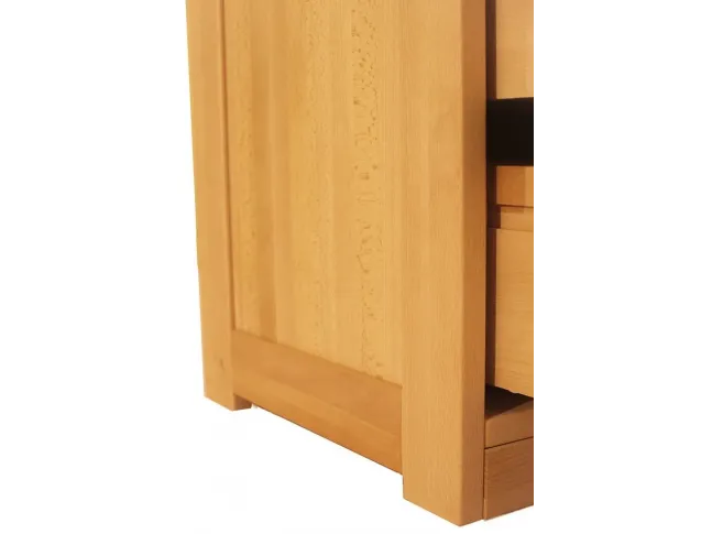 Комод Жизель натурального кольору, матеріал - бук цільний (вигляд збоку).