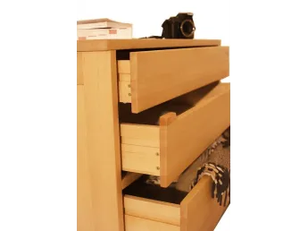 Комод Жизель натурального кольору, матеріал - бук цільний (загальний вигляд). 2