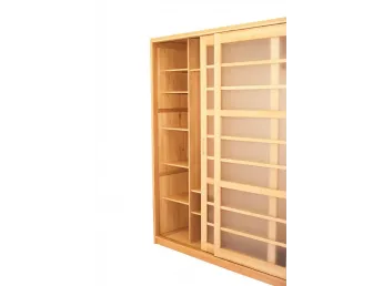 Шафа купе Жизель натурального кольору, матеріал - цільний бук (загальний вигляд). 2