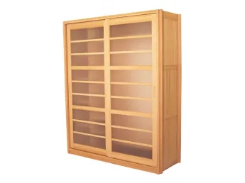 Шафа купе Жизель натурального кольору, матеріал - цільний бук (загальний вигляд).