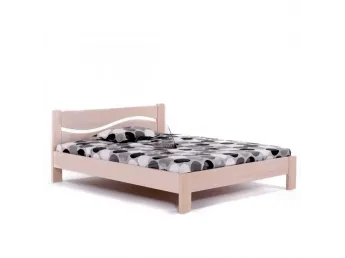 Кровать Венеция бук односпальная беж срощенная 900 х 2000 Общий вид