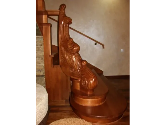 Стовп декоративний "Весняний" різьба по дереву (вигляд справа)