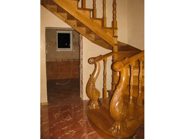 Стовп декоративний "Морський кінь" різьба по дереву