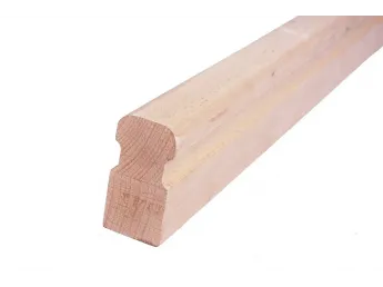 Поручень прямокутний бук (вигляд з торця)