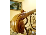 Декоративное окончание поручня "Улитка" резьба по дереву