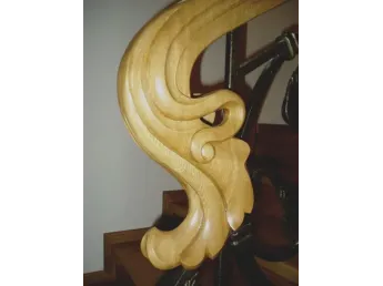 Завершення поручня "Грація" різьба по дереву 2