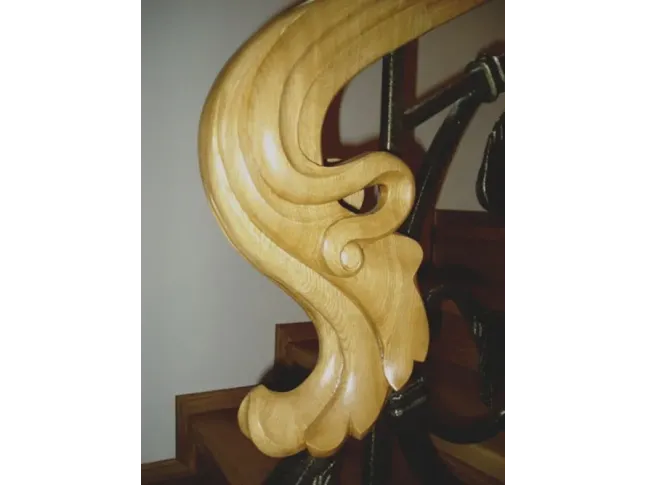 Завершення поручня "Грація" різьба по дереву