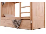 Ліжко двоярусне Дуос натурального кольору, матеріал - бук зрощений (перший ярус)
