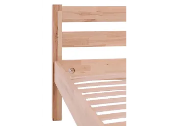 Кровать односпальная Моно натурального цвета, материал - бук срощенный (общий вид) 2