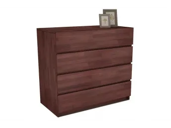 Комод Кетрін коричневого кольору, матеріал - бук зрощений (загальний вигляд).