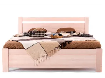 Ліжко Мілана бежевого кольору, матеріал - бук цільний (загальний вигляд) 2