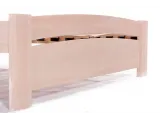 Ліжко Софія бежевого кольору, матеріал - бук цільний (вигляд узніжжя)