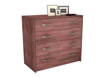 Комод Лучана білого кольору, матеріал - бук зрощений (у відкритому вигляді) 2