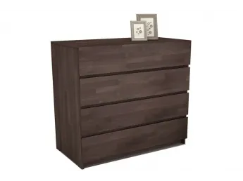 Комод Кетрін темно-коричневого кольору, матеріал - бук зрощений (загальний вигляд).