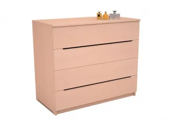 Комод Жасмін білого кольору, матеріал - бук цільний (загальний вигляд)