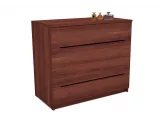 Комод Жасмін коричневого кольору, матеріал - бук цільний (загальний вигляд)