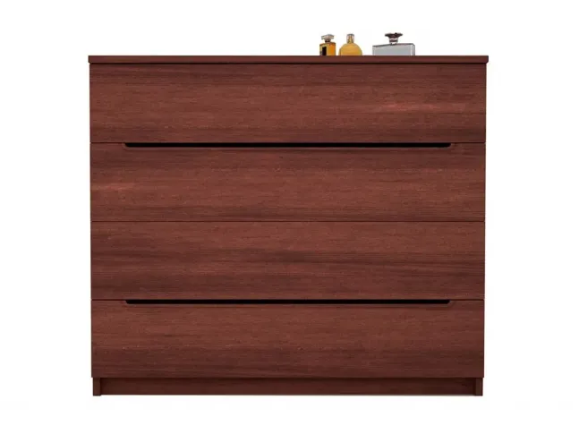Комод Жасмін коричневого кольору, матеріал - бук цільний (вигляд спереду)