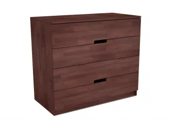 Комод Селена "плюс" коричневого кольору, матеріал - бук зрощений (загальний вигляд)