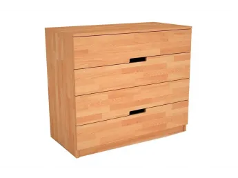 Комод Селена "плюс" натурального кольору, матеріал - бук зрощений (загальний вигляд)