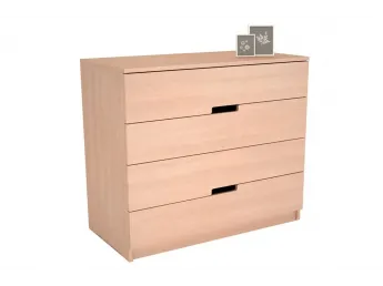 Комод Селена "плюс" білого кольору, матеріал - бук цільний (загальний вигляд)