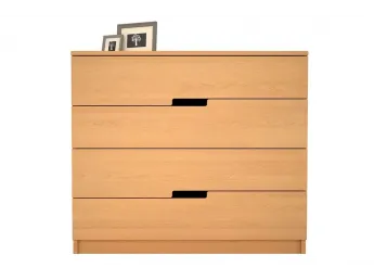 Комод Селена "плюс" натурального кольору, матеріал - бук цільний (вигляд спереду) 2