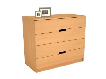 Комод Селена "плюс" натурального кольору, матеріал - бук цільний (вигляд спереду)