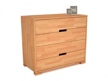 Комод Селена коричневого та білого кольору, матеріал - зрощений бук (загальний вигляд). 2