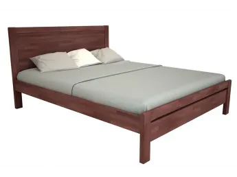 Кровать Скарлет коричневого цвета, материал - бук срощенный (общий вид)