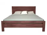 Ліжко Скарлет коричневого кольору, матеріал - бук зрощений (вигляд спереду)