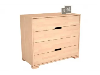 Комод Селена білого кольору, матеріал - зрощений бук (загальний вигляд).