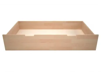 Купити дерев'яну Шухляду під ліжко бежевого кольору, матеріал - бук зрощений (загальний вигляд) 2