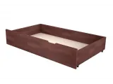 Шухляда під ліжко коричневого кольору, матеріал - бук зрощений (загальний вигляд)