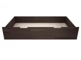 Ящик под кровать темно-коричневого цвета, материал - бук срощенный (вид спереди)