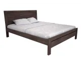 Ліжко Валенсія темно-коричневого кольору, матеріал - бук зрощений (загальний вигляд)