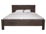 Ліжко Валенсія темно-коричневого кольору, матеріал - бук зрощений (вигляд спереду)