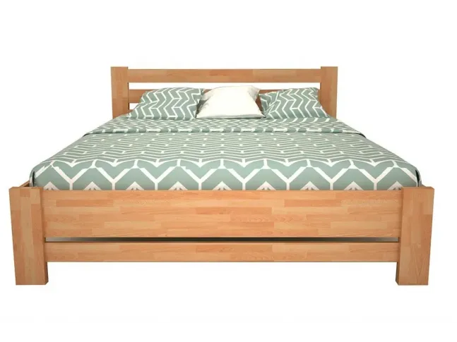 Ліжко Сільвана "плюс" натурального кольору, матеріал - бук зрощений (загальний вигляд)