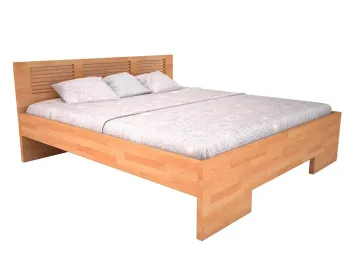 Ліжко Тайгер натурального кольору, матеріал - бук зрощений (загальний вигляд)