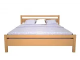 Ліжко Вікторія натурального кольору, матеріал - бук цільний (вигляд спереду)