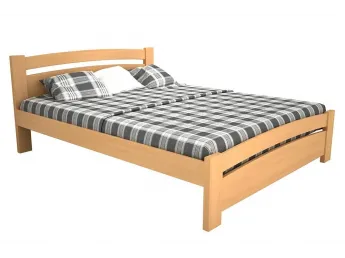 Ліжко Софія натурального кольору, матеріал - бук цільний (загальний вигляд)