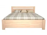 Ліжко Мілана бежевого кольору, матеріал - бук зрощений (вигляд спереду)