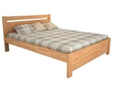 Ліжко Мілана натурального кольору, матеріал - бук зрощений (загальний вигляд)